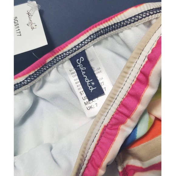 Splendid Water Color Horizon Bralette & Hipster Bikini Swim Set SG51177 Girl 7 - Picture 8 of 11